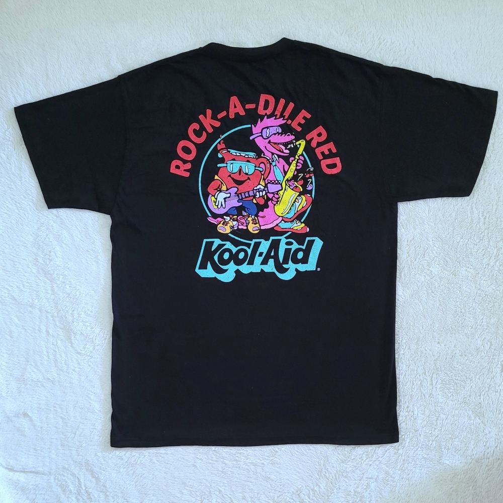 Mad😡 Engine Global🌎 LLC "Rock-A-Dile Red Kool-Aid" Graphic Tee👕 - NWT